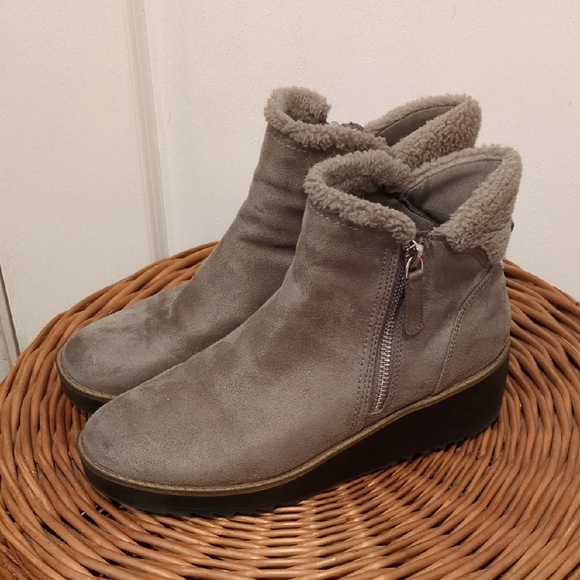 Bandolino Shoes - Bandolino Grey Winter Soft Booties Womens 8